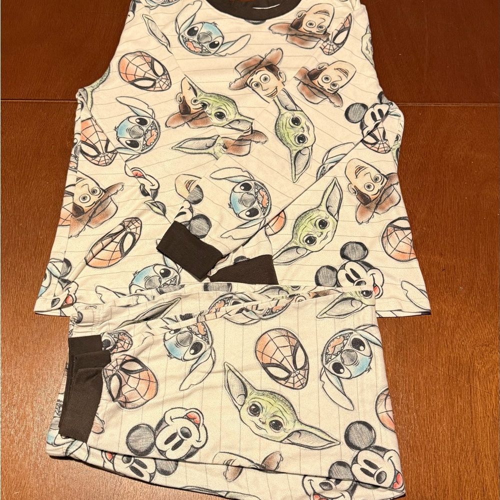 Cartoon Character Pajama Set